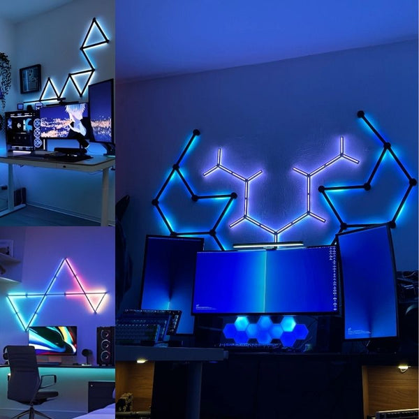 مصابيح الجدار الذكية LED RGB (Y)(7 قطع)