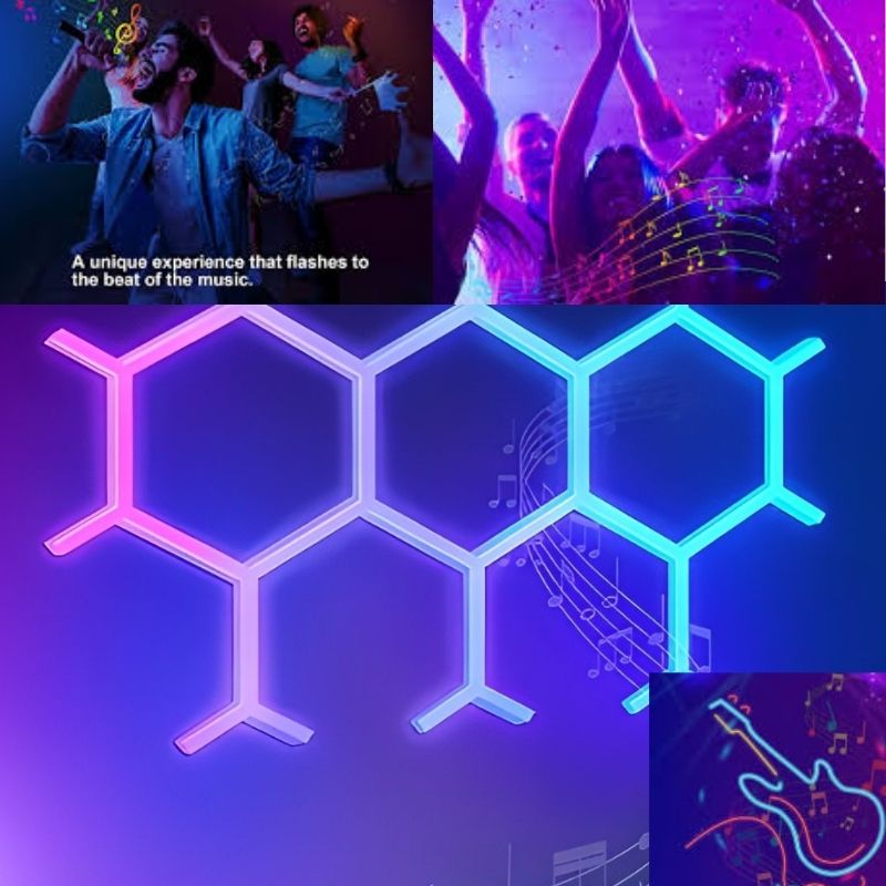 مصابيح الجدار الذكية LED RGB (Y)(7 قطع)